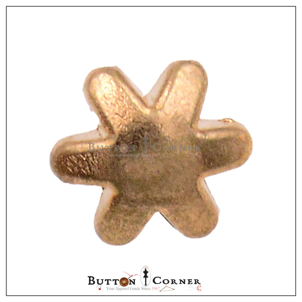 Flower Shape Metal Shirt Button