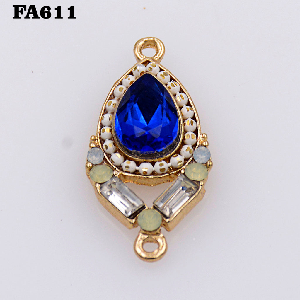 Fancy Double Hook Crystal Pendant