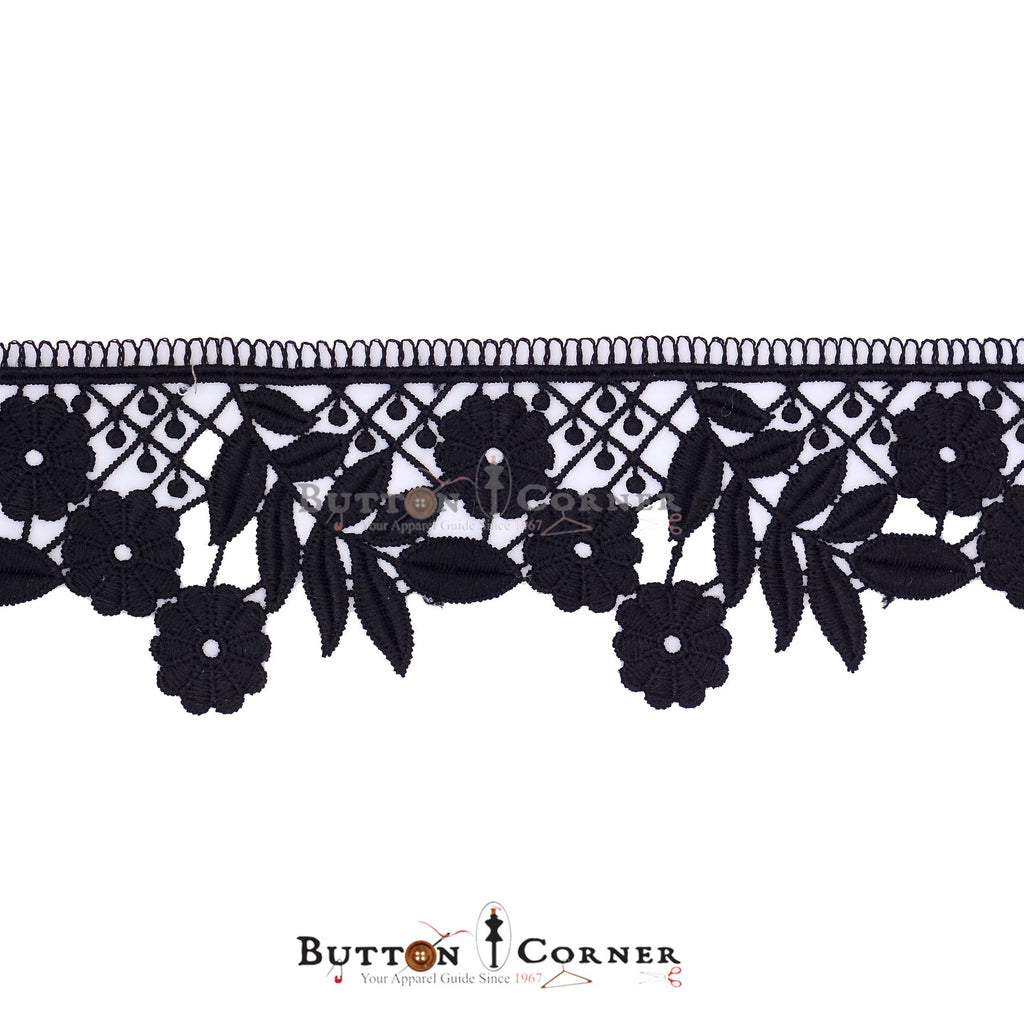 One Side Border Shuttle Lace