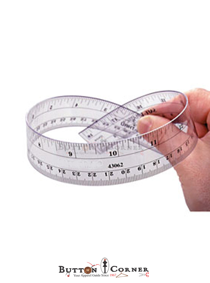 Flexible Ruler (PVC) – Button Corner