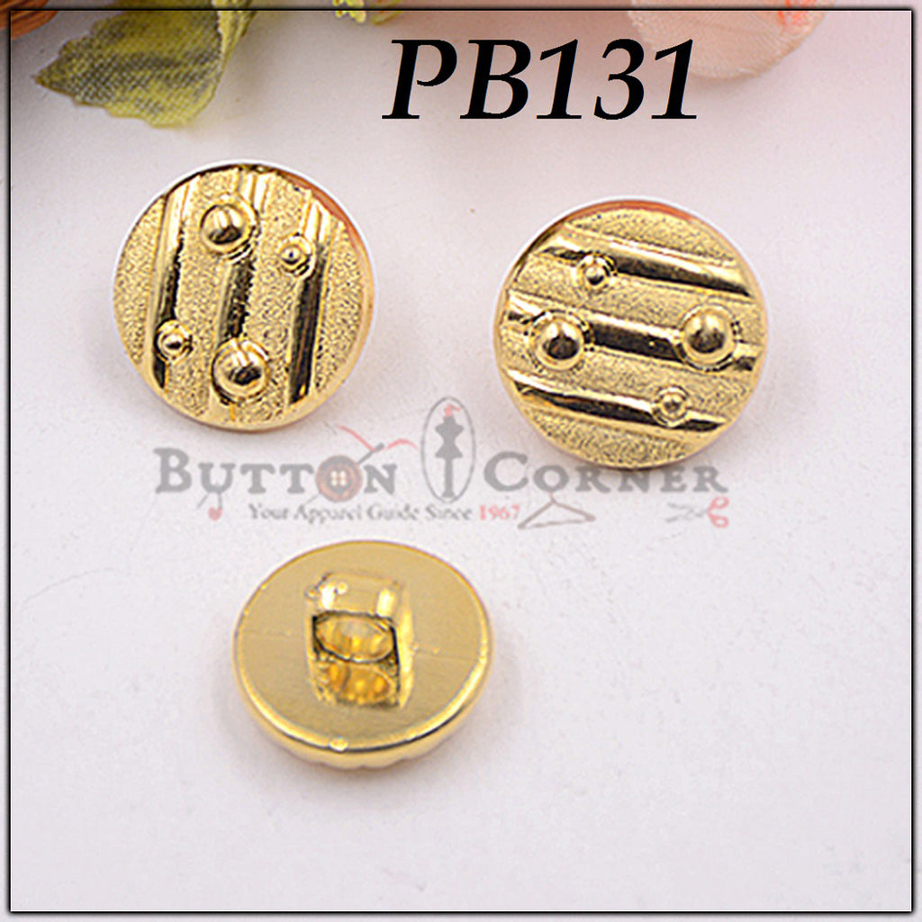 Lining With Dots Plastic Shank Button