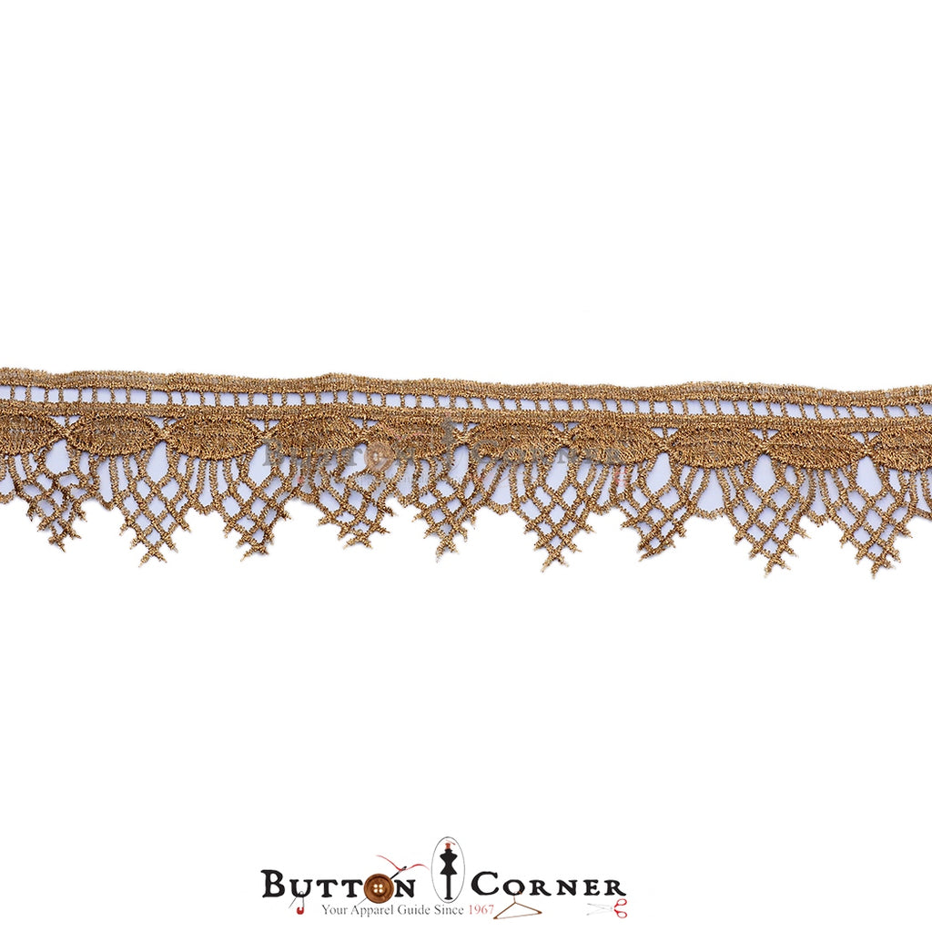 Fancy Metallic Yarn Shuttle Lace