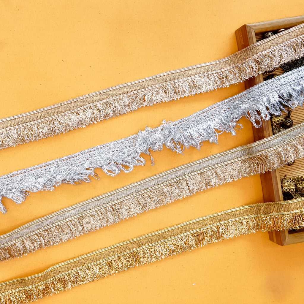 Cotton Lurex Hanigng Lace