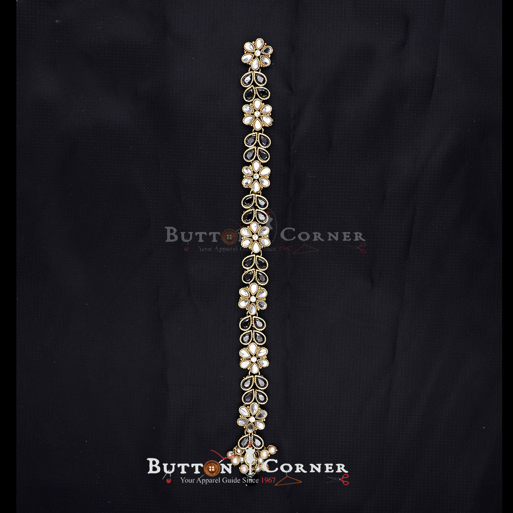 Fancy Kundan Button Patti