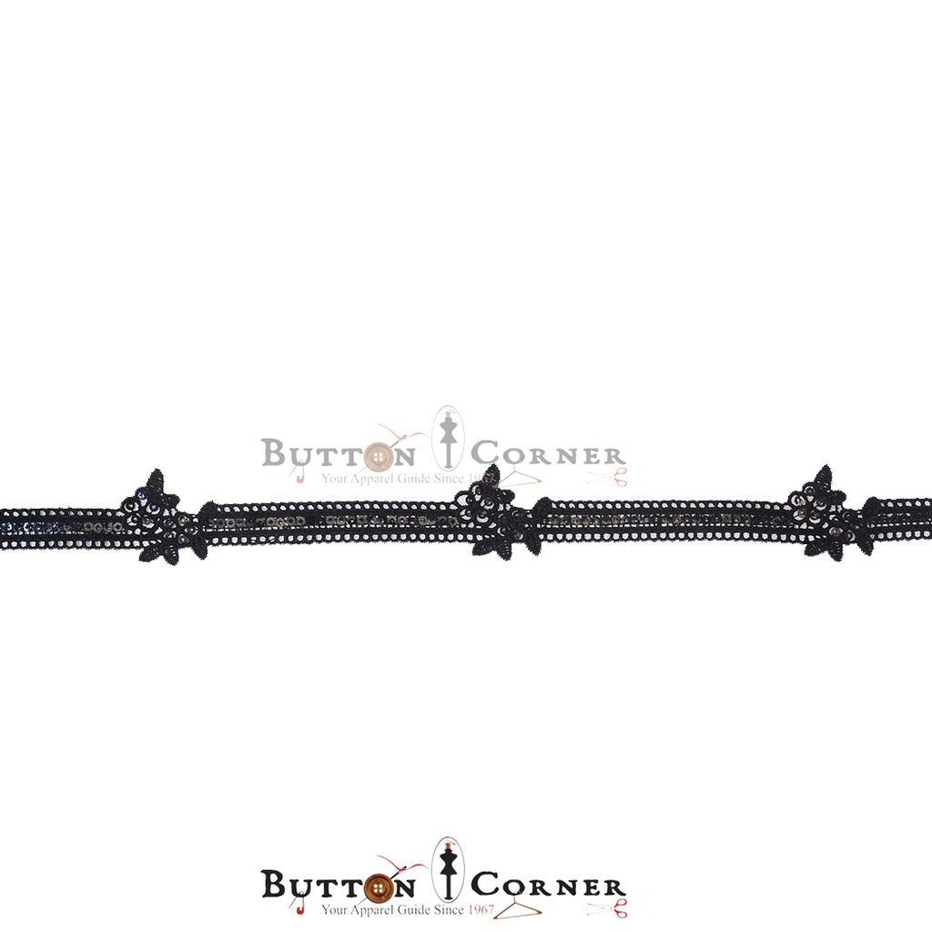 Shuttle Sequence Lace