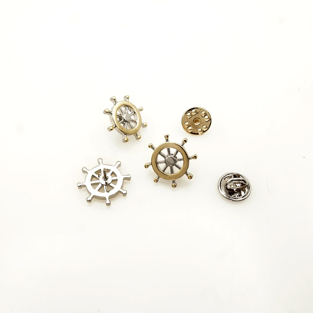 Sailor Ship Wheel Lapel Pin
