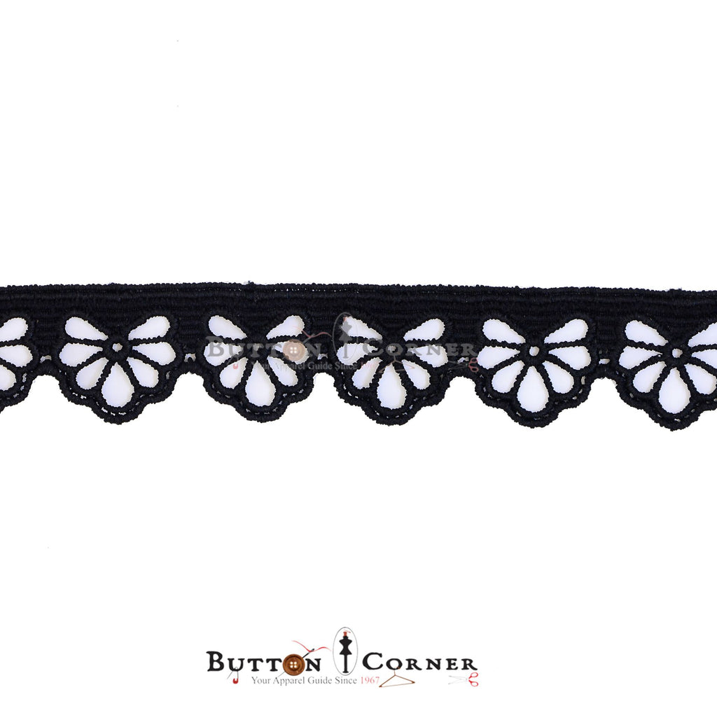 One Side Border Shuttle Lace
