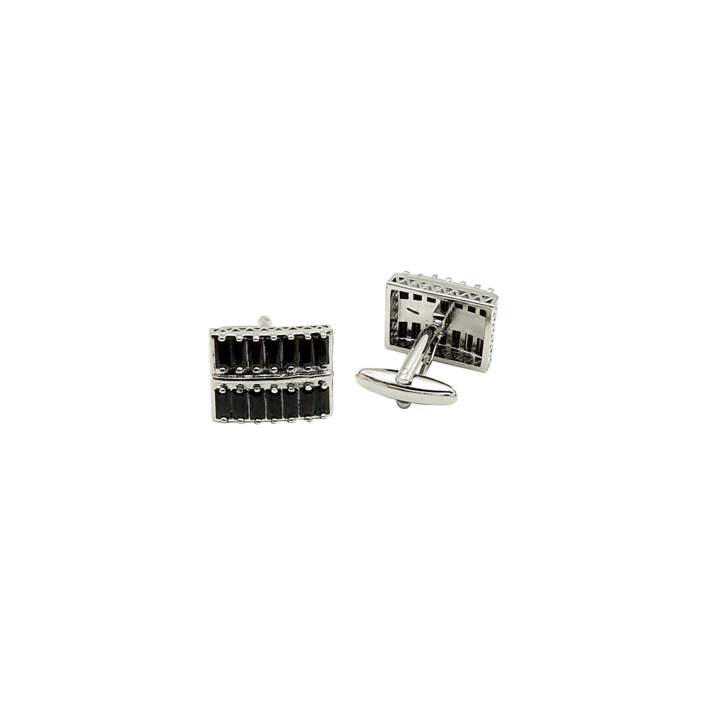 Traditional Design Rhinestone Cufflink