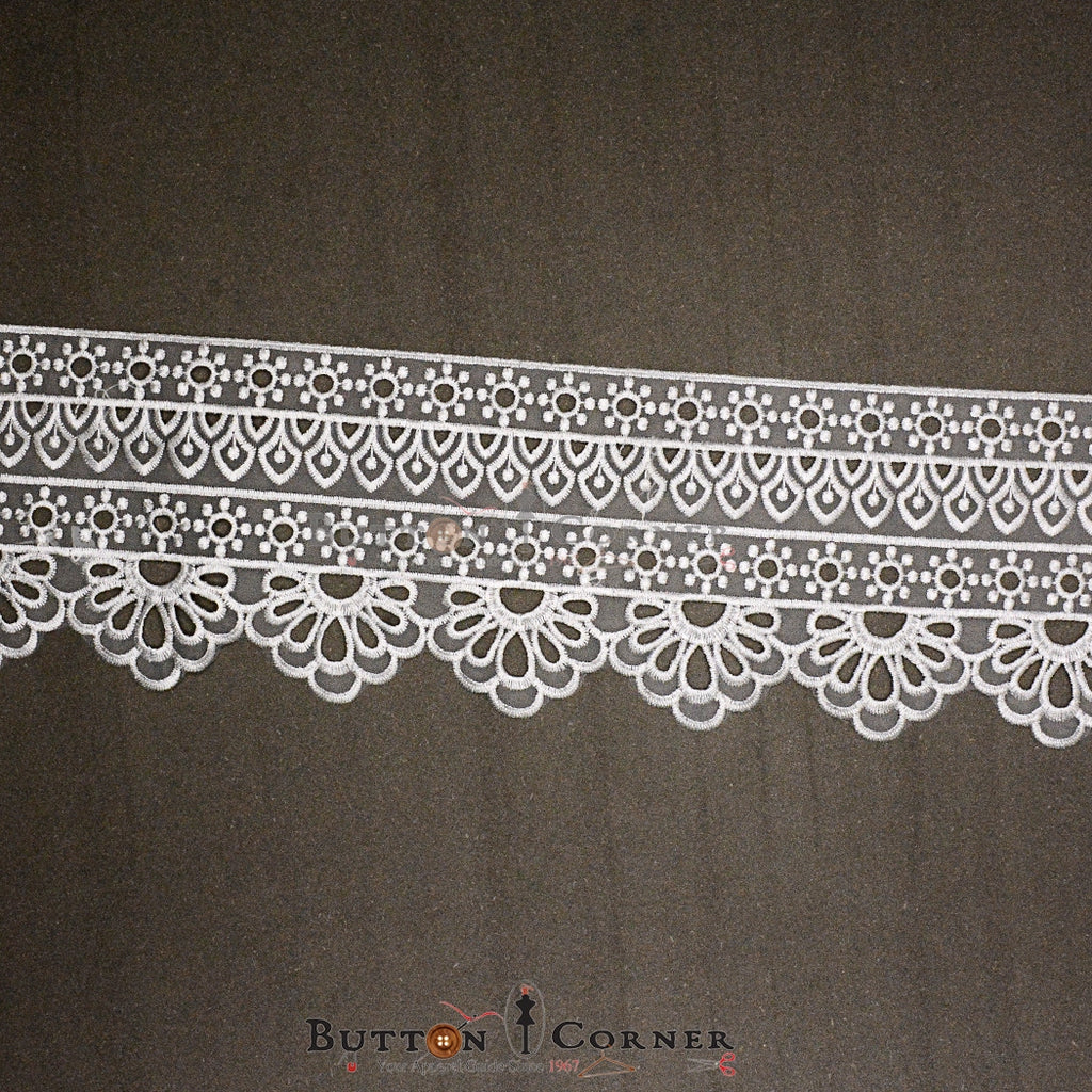 One Side Border Organza Lace