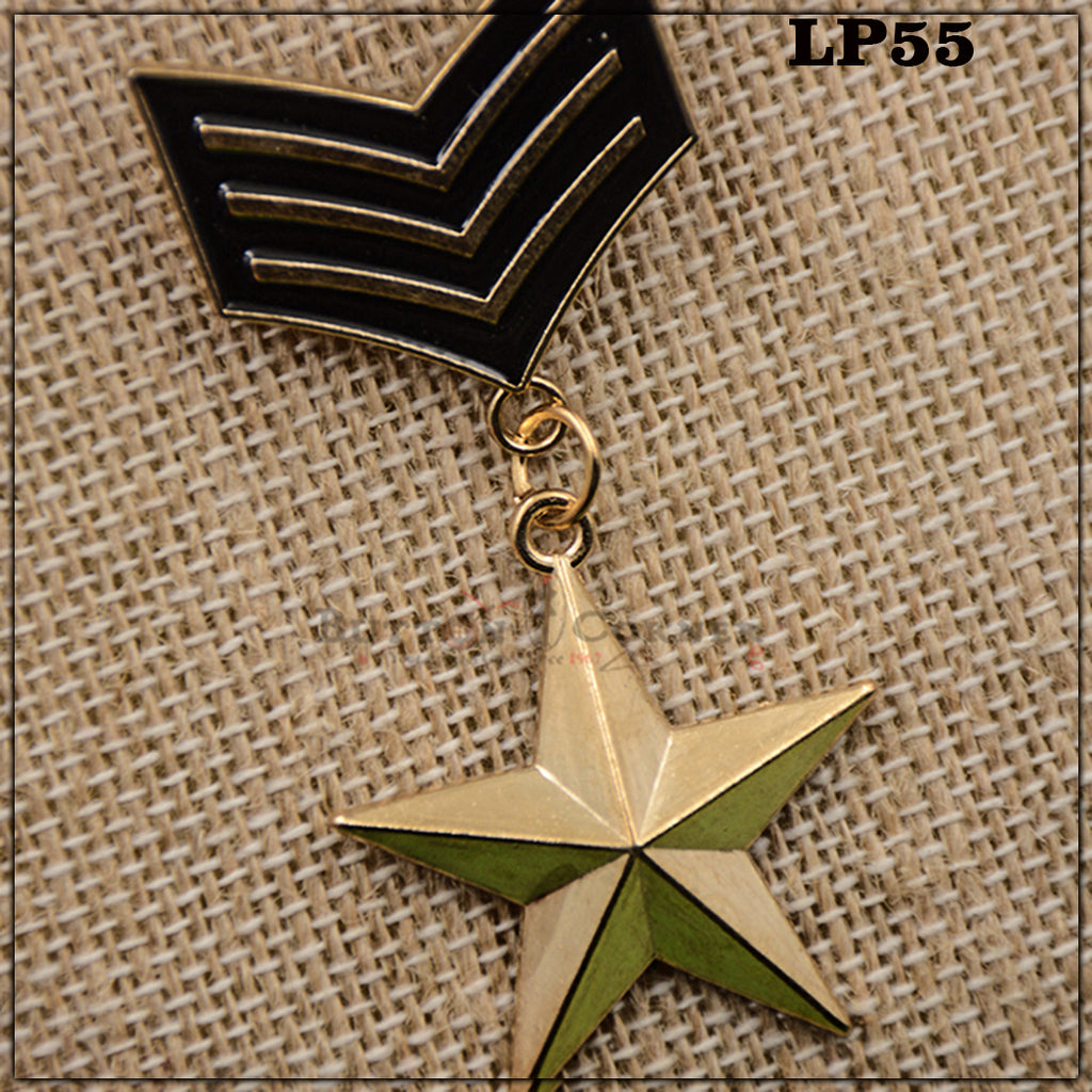 Star Shape Medal Type Brooch
