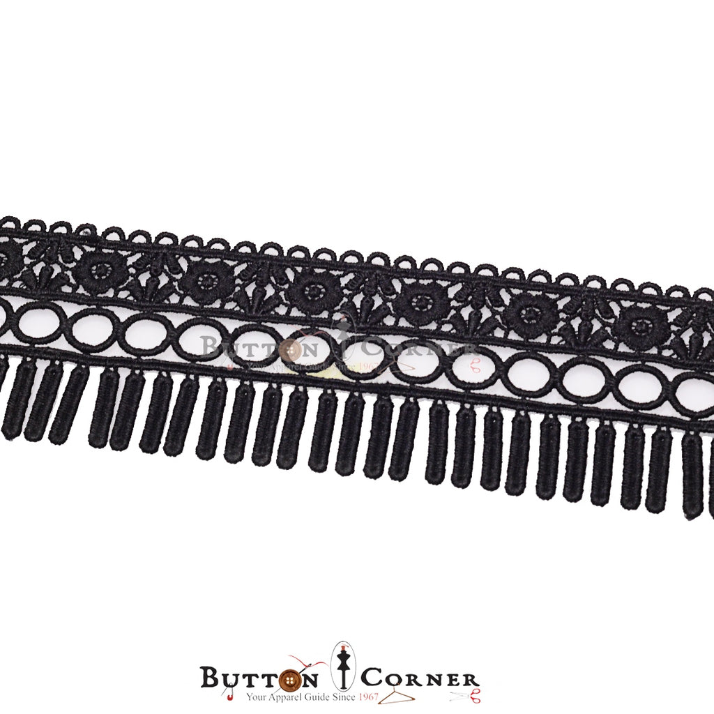 One Sided Border Shuttle Lace
