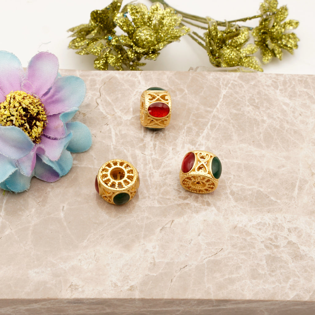 Hollow Spacer Barrel Shape Beads