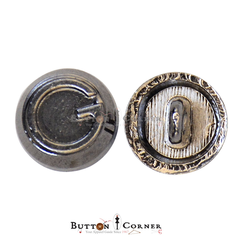 Power Symbol Shape Metal Button