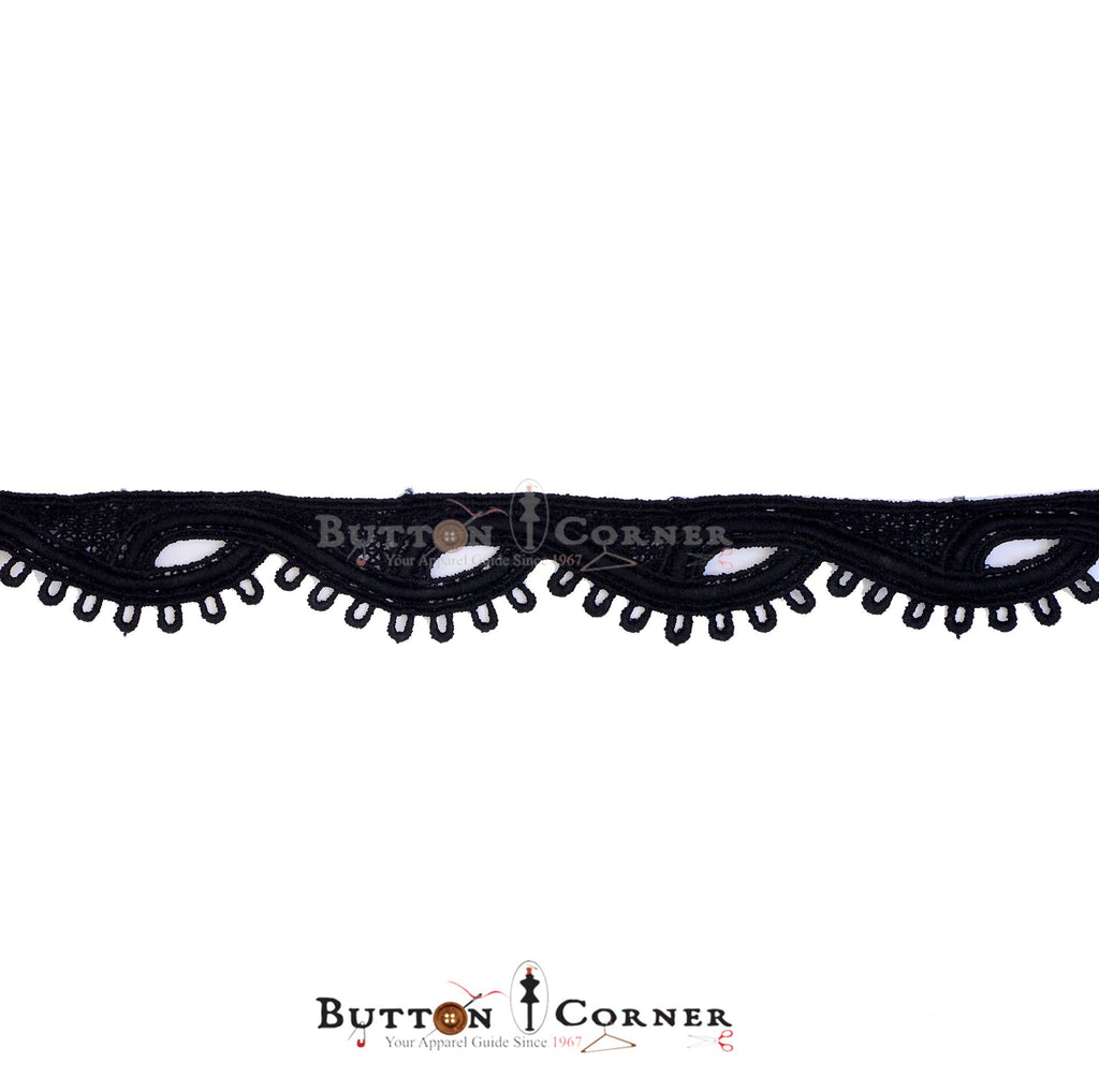 One Side Border Shuttle Lace
