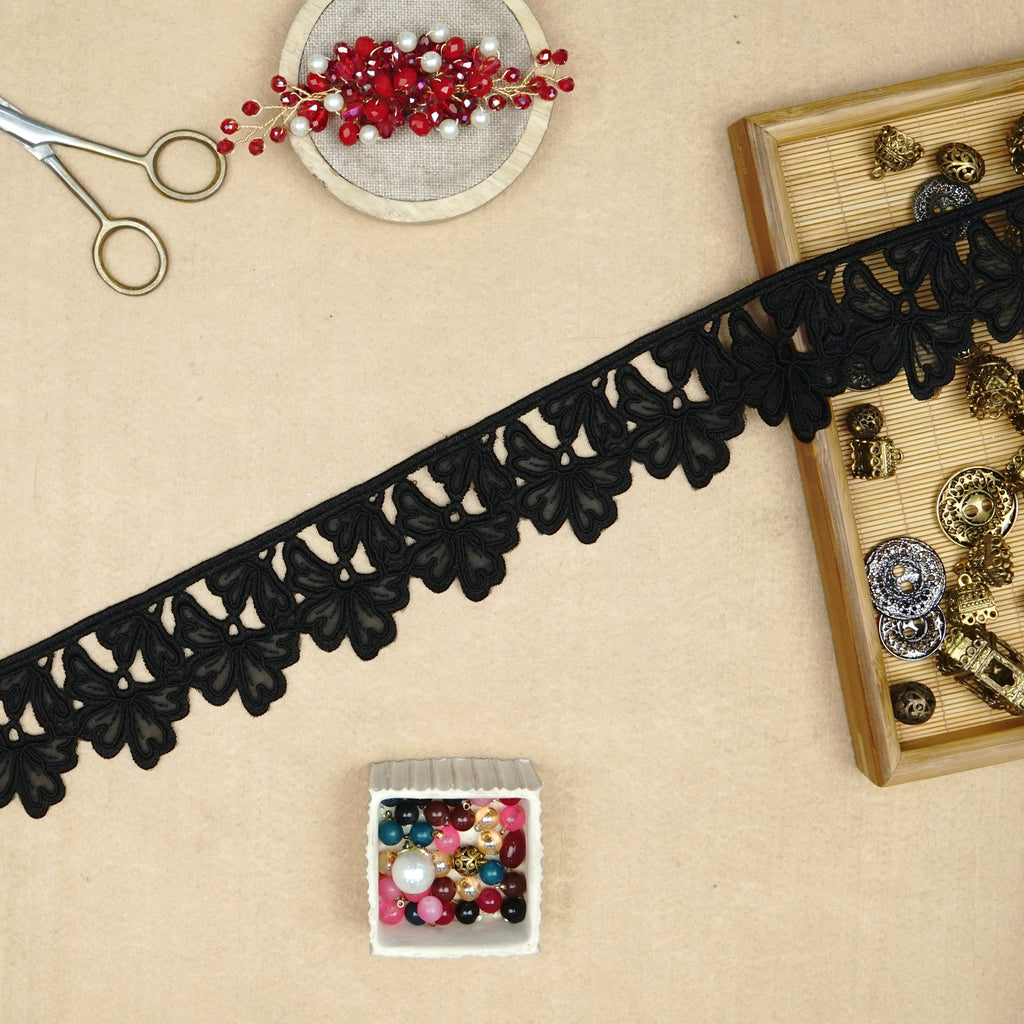 One Side Border Organza Lace