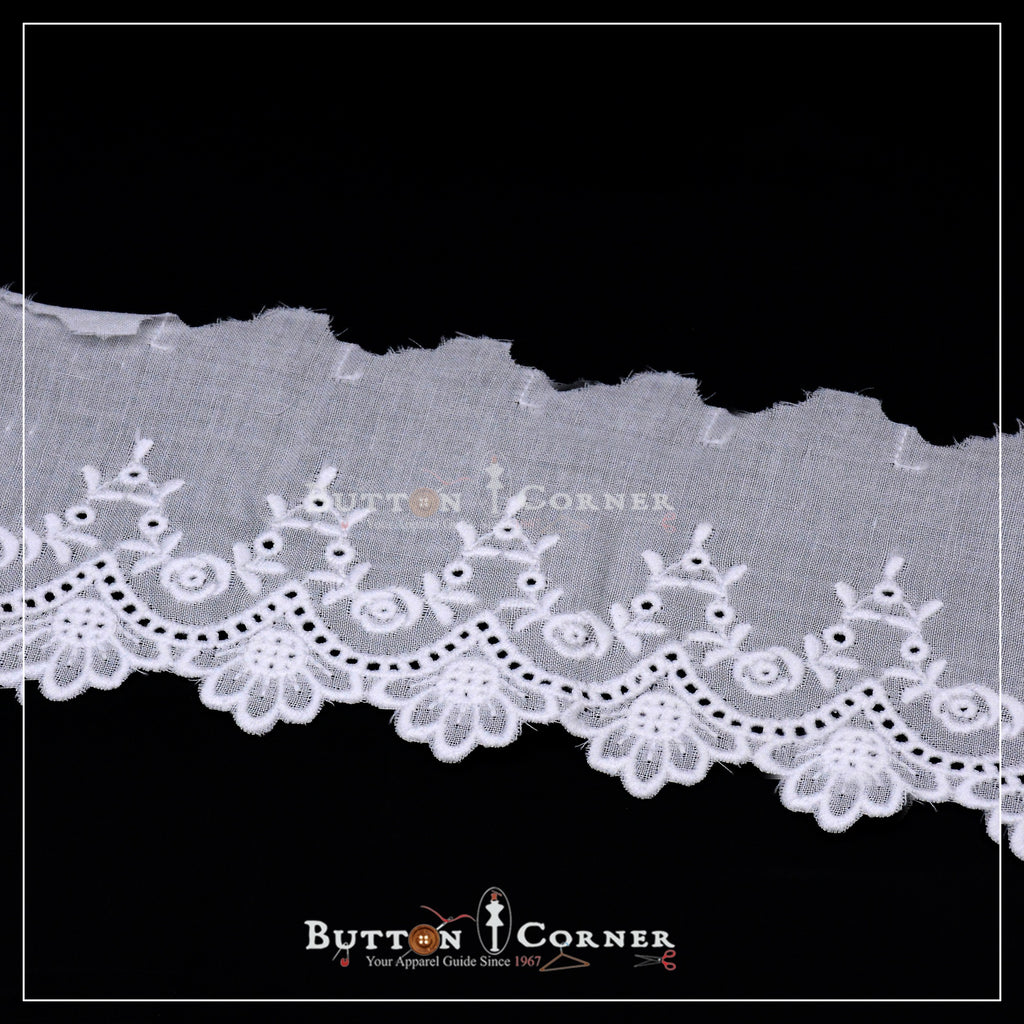 One Side Border Cotton Lace