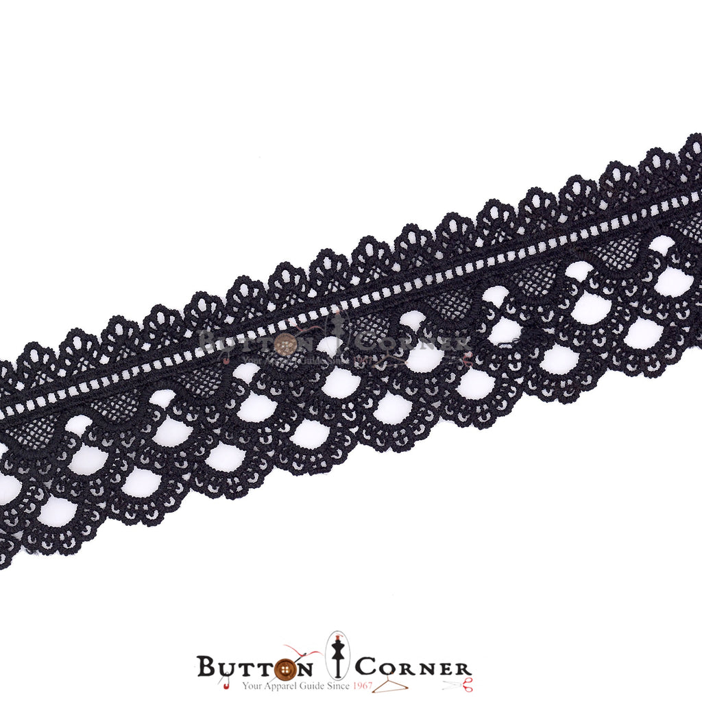 One Side Border Shuttle Lace