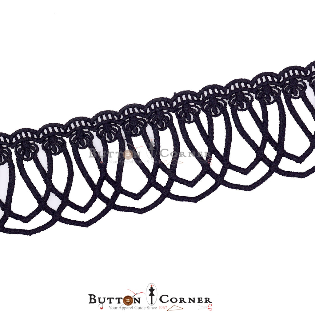 One Side Border Shuttle Lace