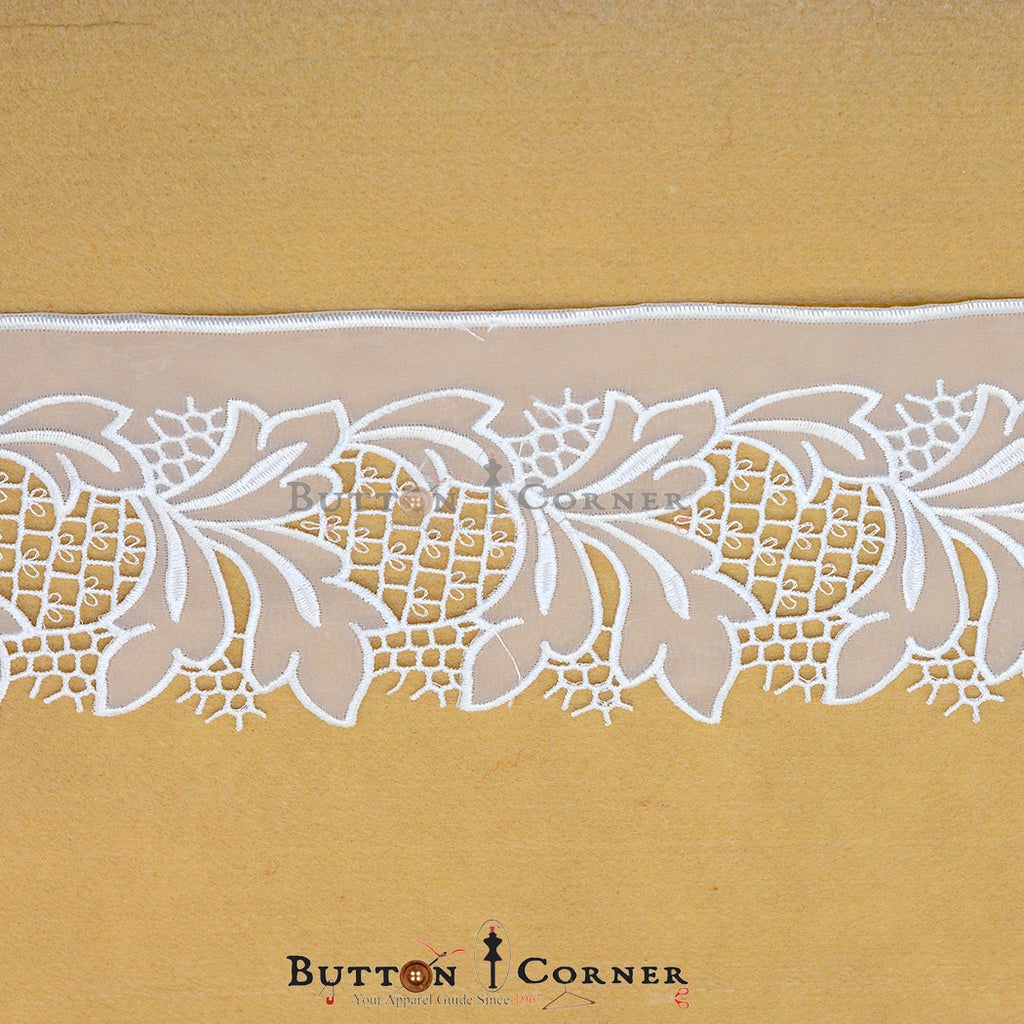 One Side Border Organza Lace