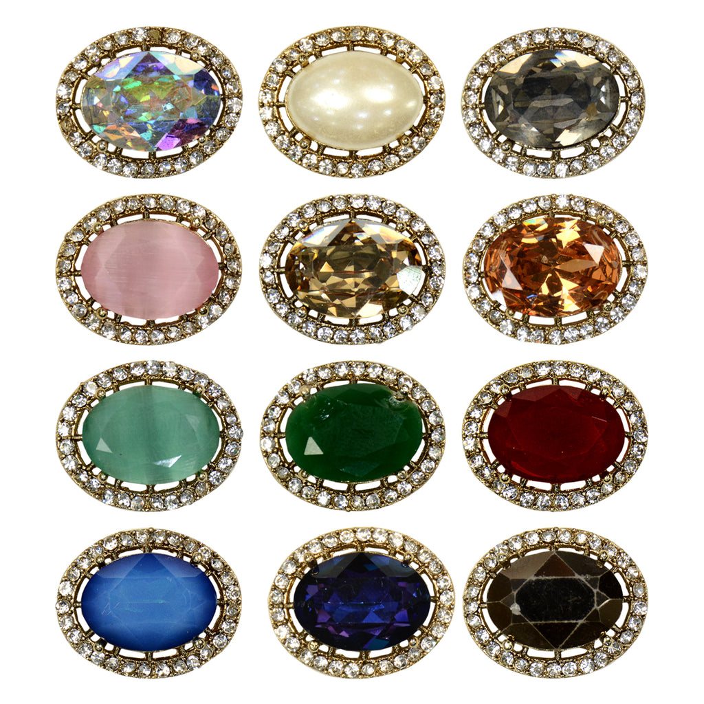 Fancy Kundan Button