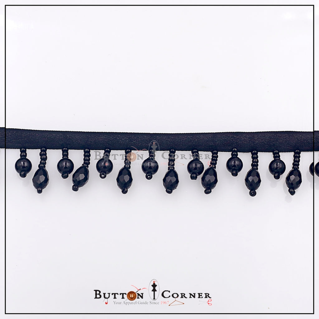 Fancy Glass Beads Hanging Lace