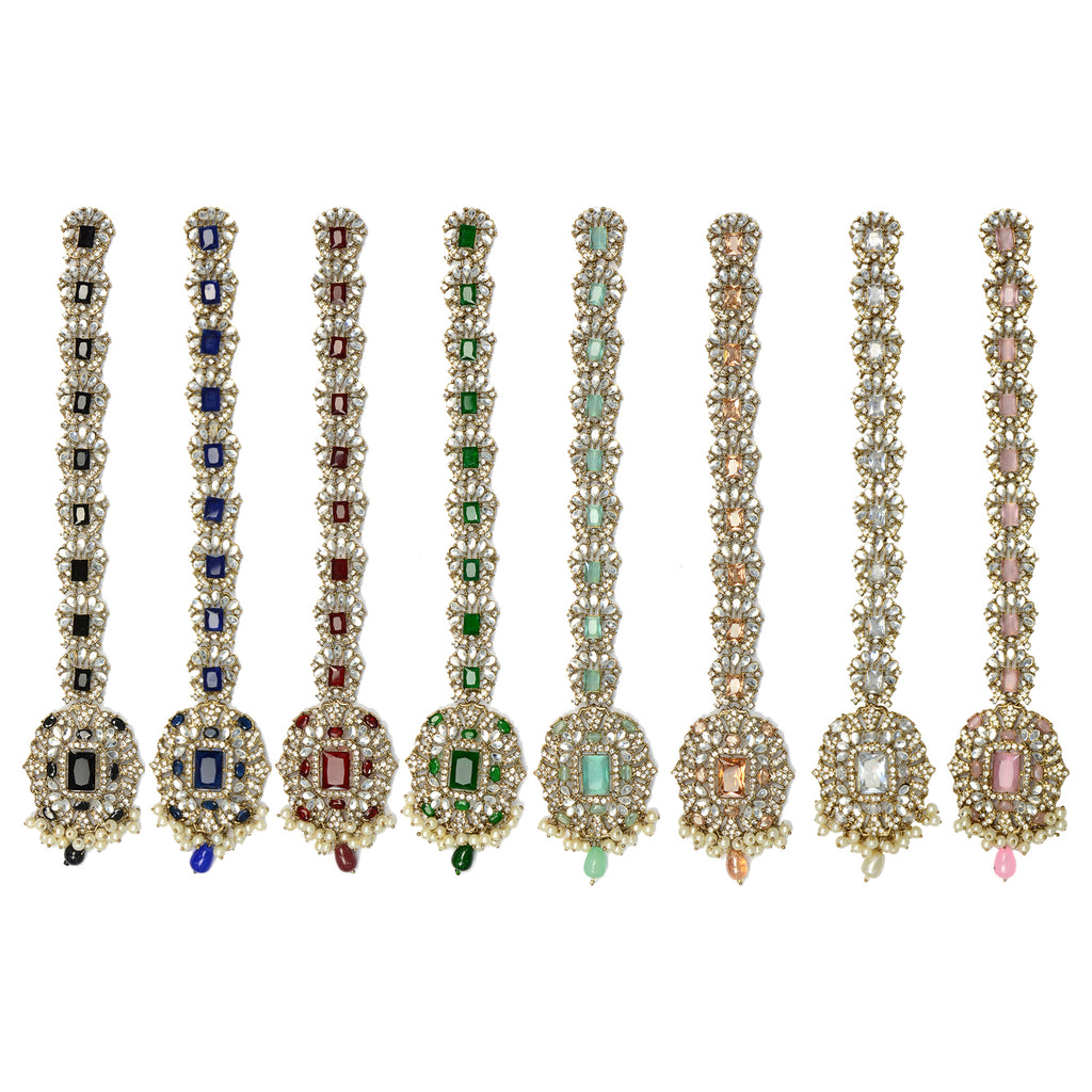 Fancy Kundan Button Patti