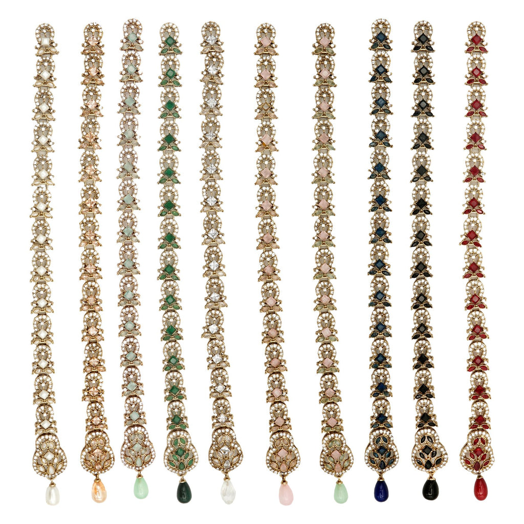 Fancy Kundan Button Patti