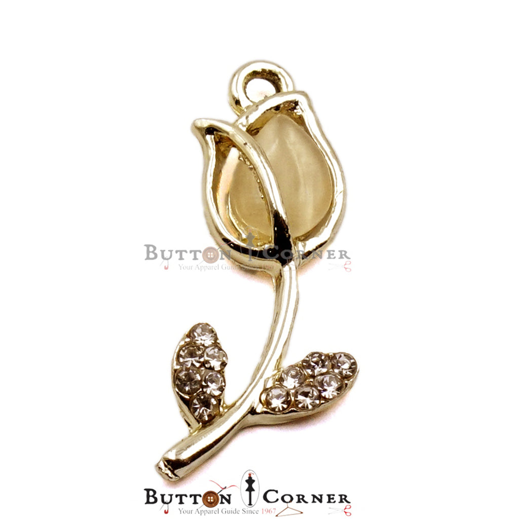 Fancy Flower Hanging Button