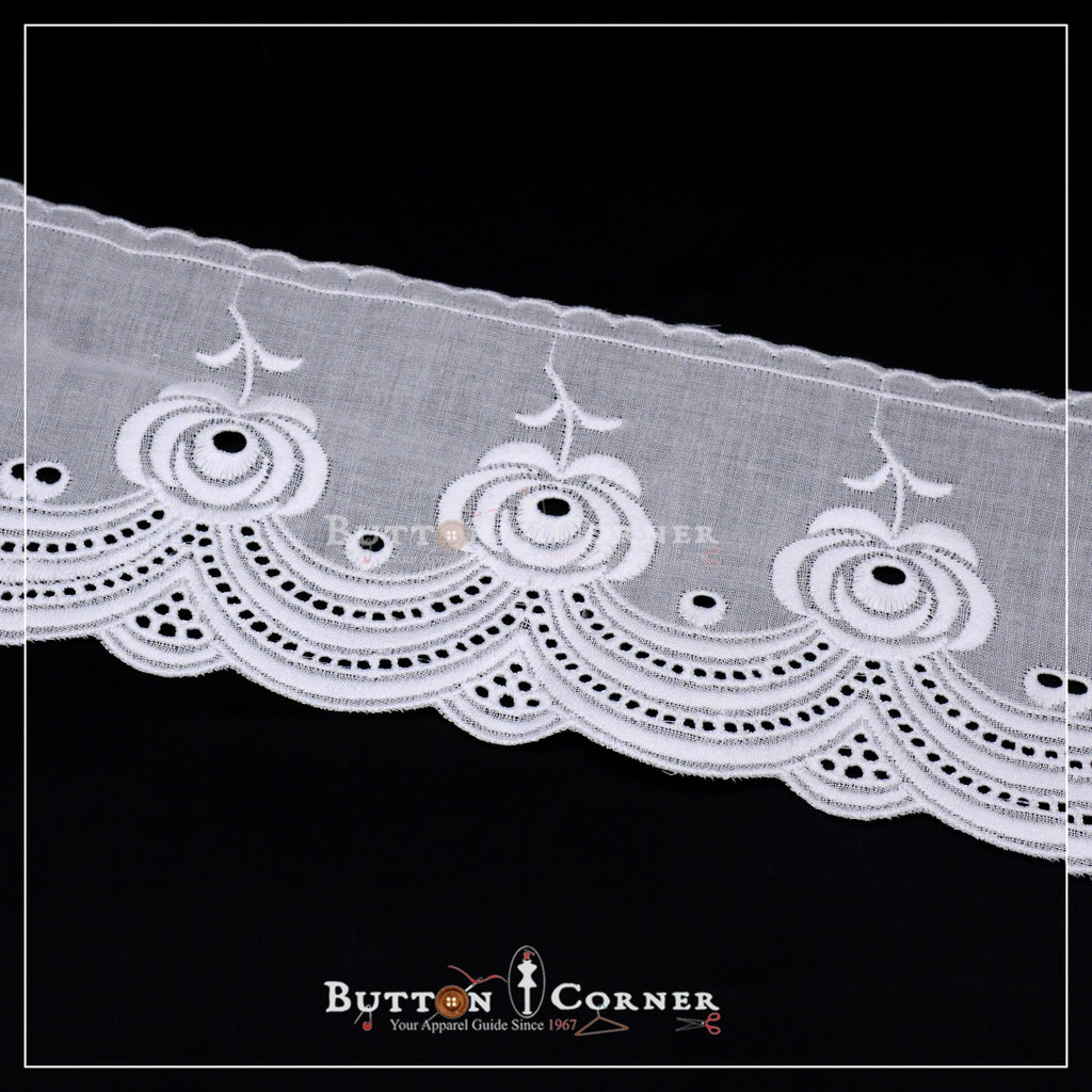One Side Border Cotton Lace