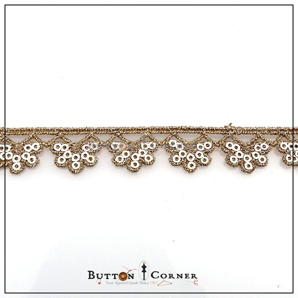Metallic Yarn Shuttle Lace