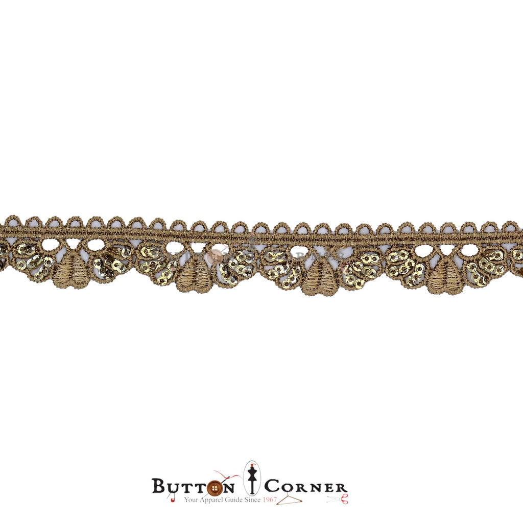 One Side Border Sequence Lace