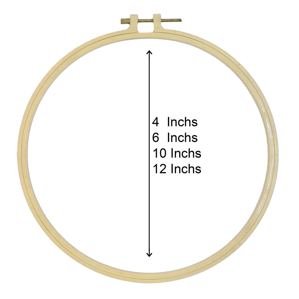 Round Shape Embroidery Plastic Frame