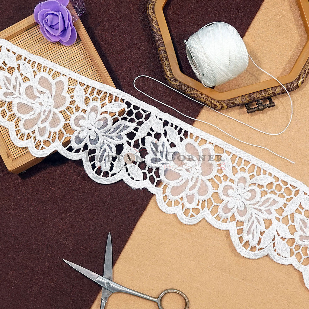 One Side Border Organza Lace