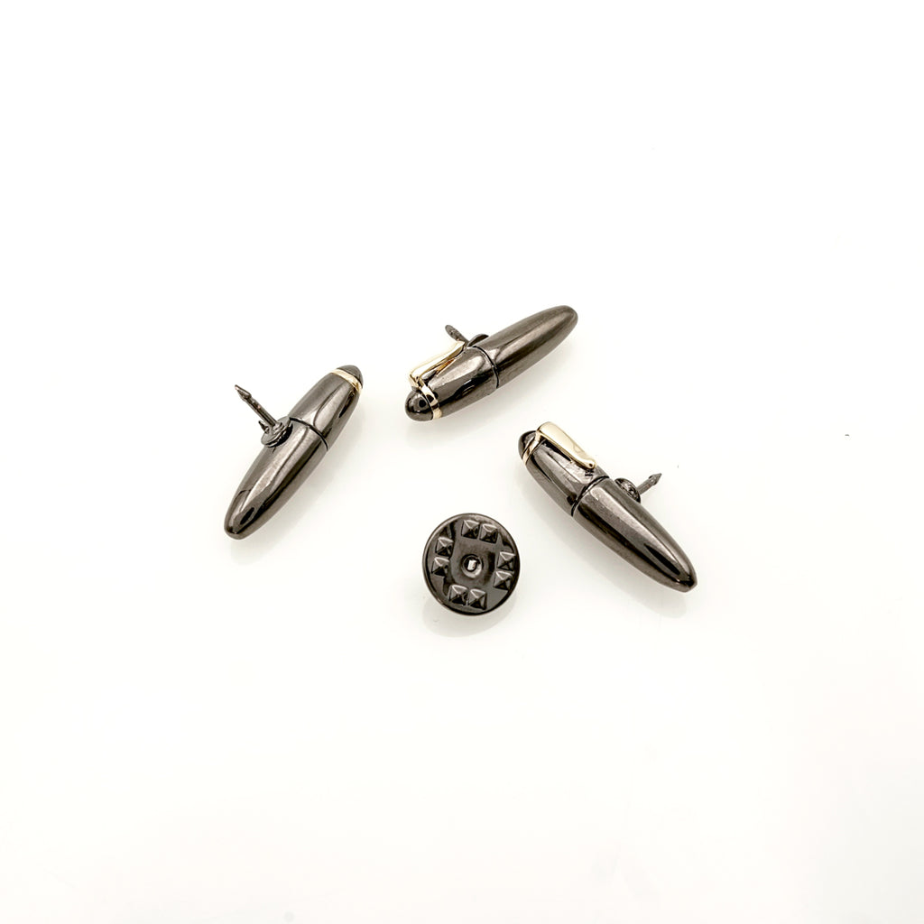 Gold Clip Miniature Pen Lapel Pin