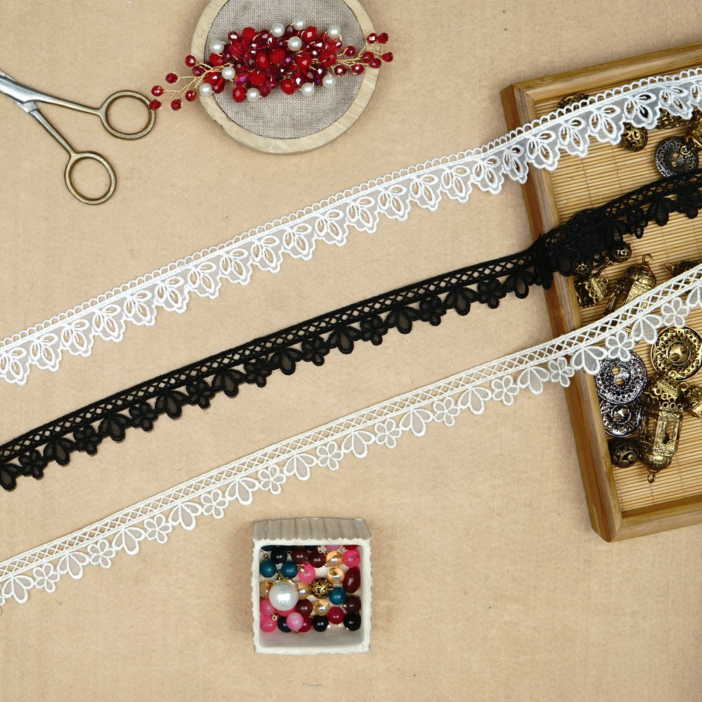 One Side Border Organza Lace