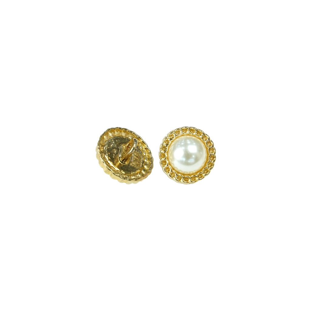 Border Design Center Pearl Button