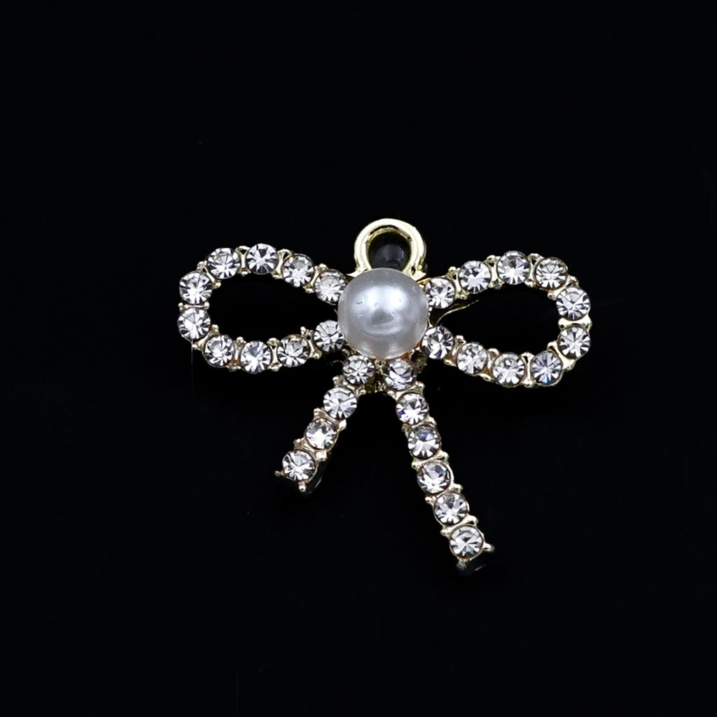 Fancy Bow & Pearl Button – Button Corner