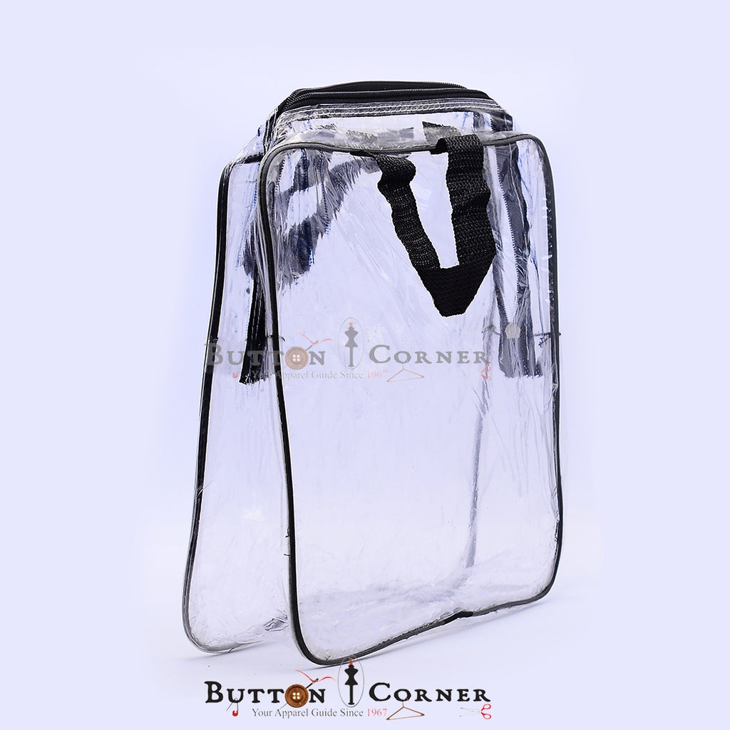 PVC Plastic Accessories Bag – Button Corner