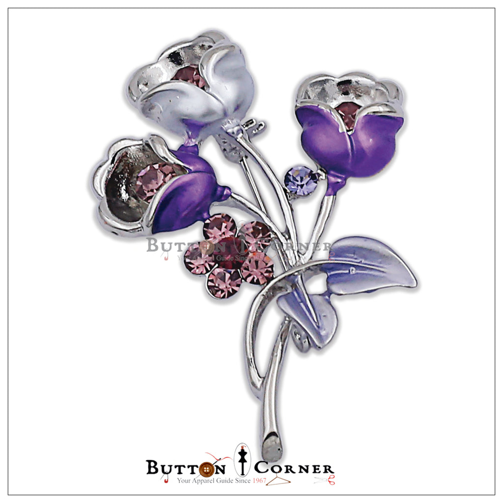 Vintage Flower Alloy Brooch