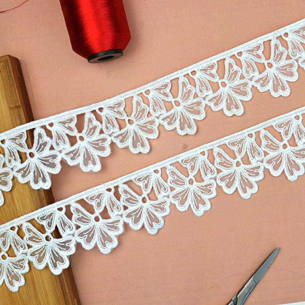 One Side Border Organza Lace