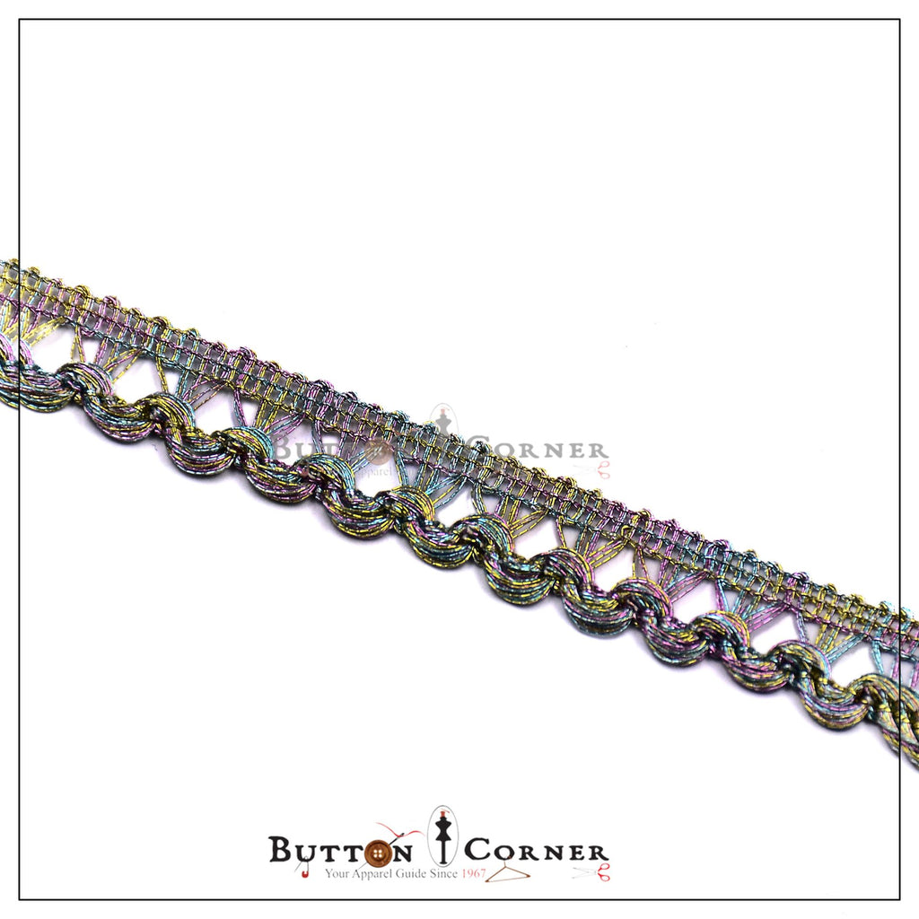 Fancy Metallic Yarn Lace