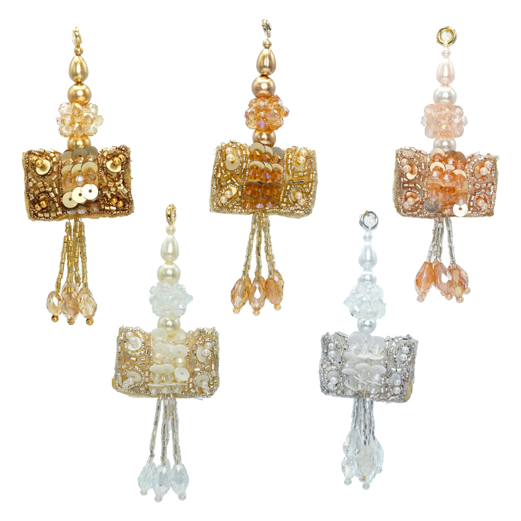 Elegant Design Glass Beads Crystal Tassel