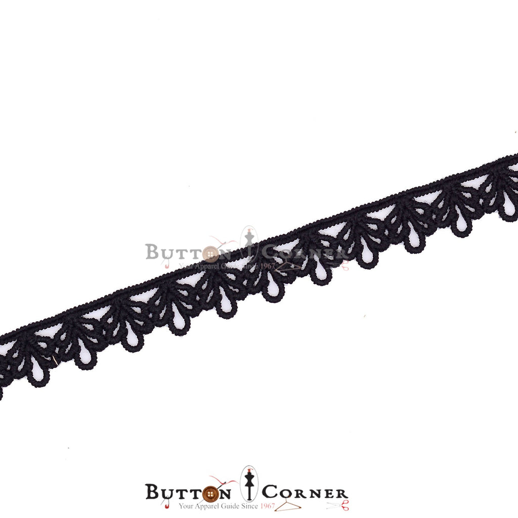 One Side Border Shuttle Lace