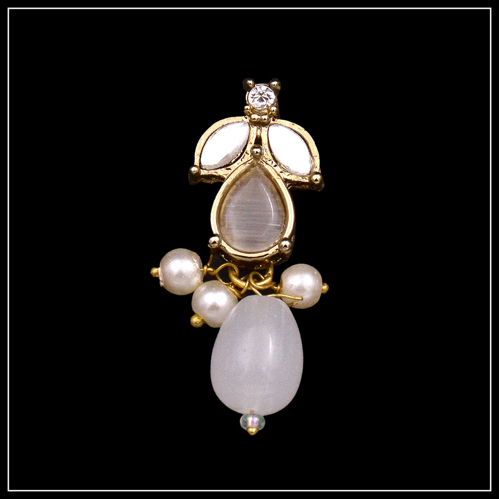 Fancy Metal Kundan Button