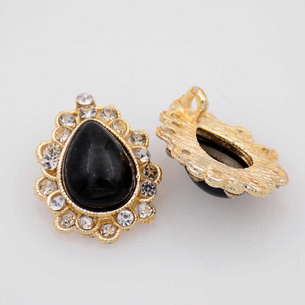 Fancy Almond Shape Button