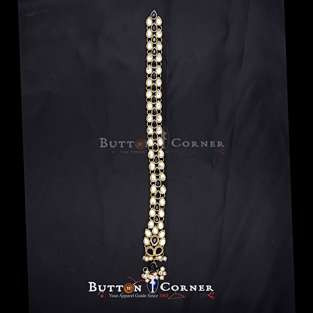 Fancy Kundan Button Patti