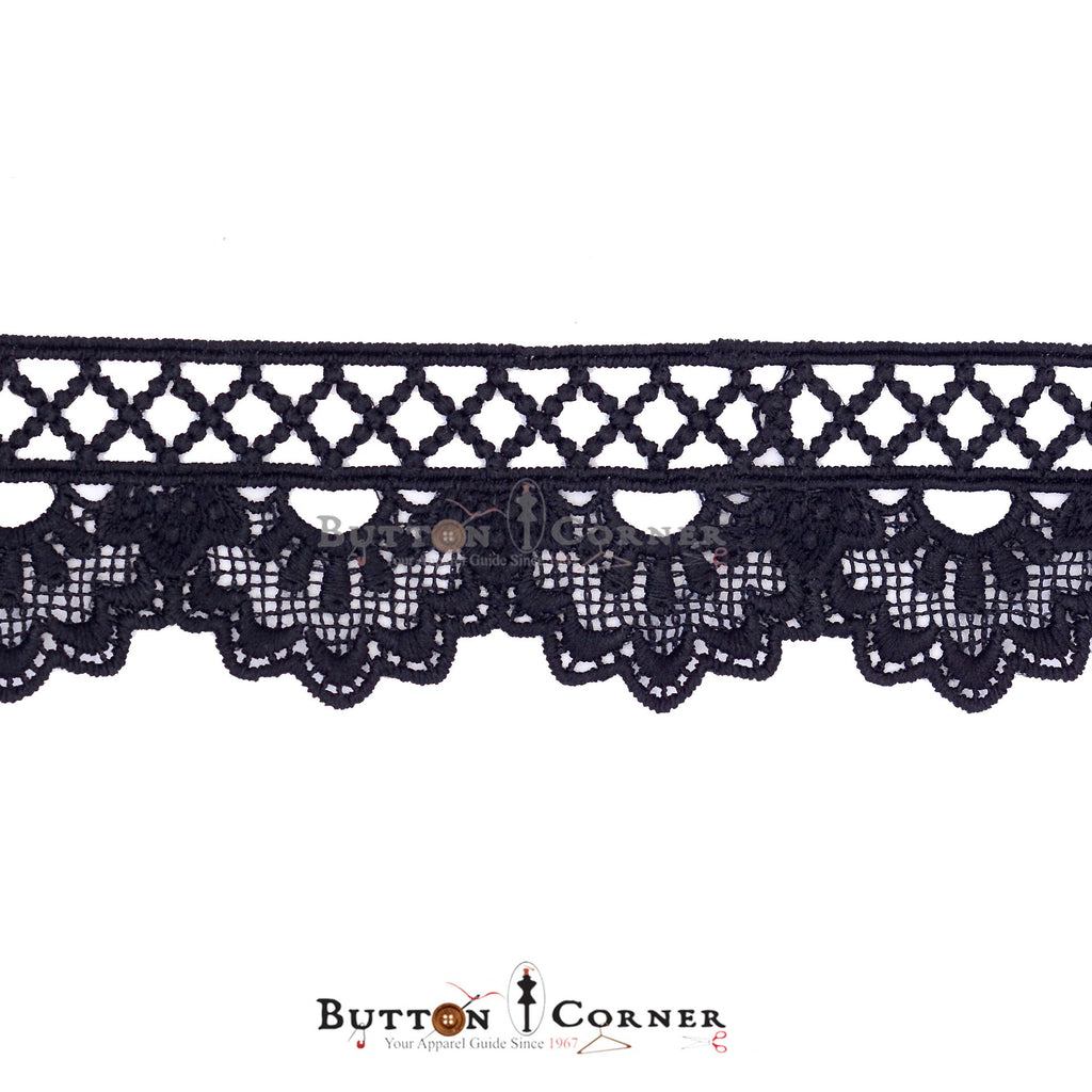 One Side Border Shuttle Lace