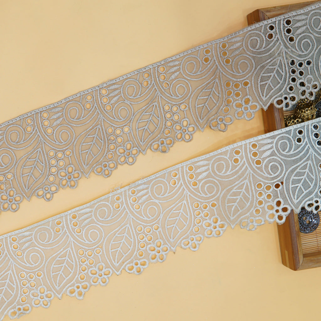 One Side Border Organza Lace