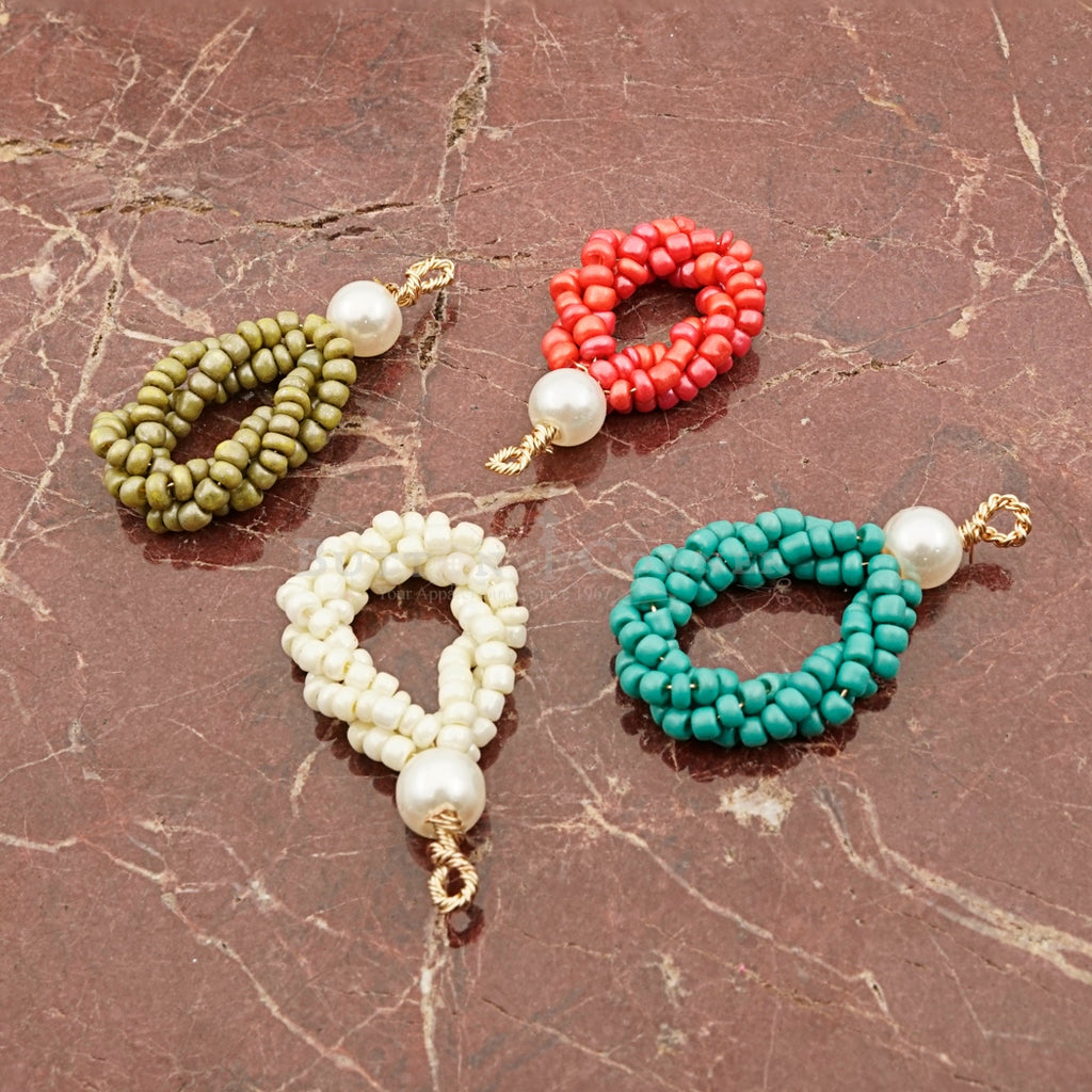 2mm Glass Beads Drop Shape Hanging