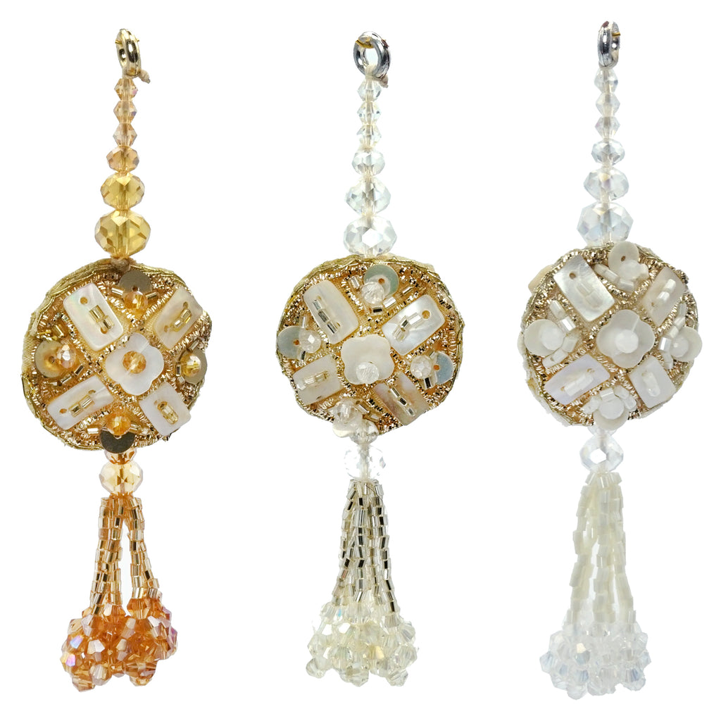 Fancy Glass Beads Crystals Tassel